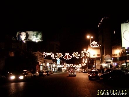 Christmas decoration in Furn el Chebbak